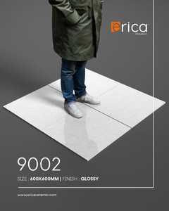 Azulejo de Porcelana Brillante Plateado de Lujo, 600x600 mm, Aspecto de Mármol Gris Premium, Alta Calidad para Paredes y Pisos de Cocina - Product Image 4