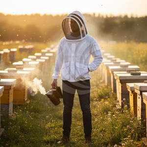 Chaqueta de Apicultura Resistente a Picaduras con Velo Protector, Cierre Frontal, Múltiples Bolsillos, Equipo de Apicultor al por Mayor Disponible - Product Image 4