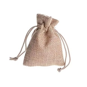 Lot de 8 sacs fourre-tout en toile de jute naturelle avec nœud de corde Sacs réutilisables écologiques de qualité supérieure Meilleurs prix Épicerie - Product Image 4
