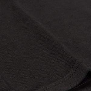 เสื้อยืดผู้ชายผ้าคอตตอนสไตล์สตรีทแวร์แห้งเร็วทรงหลวมสีดำติดโลโก้100% ตามสั่ง - Product Image 6