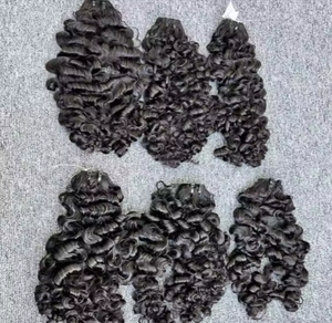 Extensions de cheveux crus bouclés birmans du fabricant vietnamien de haute qualité OEM longueur cheveux professionnels de couleur claire-en vente maintenant - Product Image 1