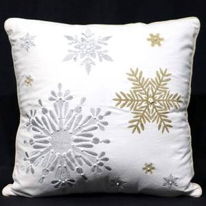 wholesale 100% Cotton <b>Christmas</b> Embroidery Design Cushion case Cotton Velvet Cushion Cover <b>Pillow</b> Cushion Cover case - Product Image 1