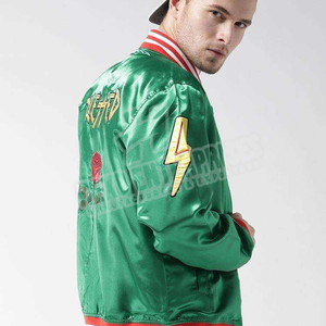 Vestes et vêtements d'extérieur en satin 2025 sur mesure vêtements d'hiver imperméables avec traitement tricoté en fourrure de mouton - Product Image 3