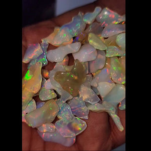 โอปอลเอธิโอเปียธรรมชาติ78ชิ้น10มม. ถึง25มม. หยาบ190 CTS ล็อต iroc ขายคุณภาพสูงโอปอลสีขาวอัญมณีหลวมเรา $183 - Product Image 3