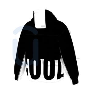 เสื้อนอกขี่มอเตอร์ไซด์สีดำสำหรับผู้ชาย, เสื้อแจ็คเก็ตขี่มอเตอร์ไซด์ผ้าไนลอนสีดำมีฮู้ดติดซิปเสื้อกันลม - Product Image 5