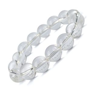 Pulsera de Cuentas Redondas de Piedra de Cristal Natural de 12 mm - Product Image 6