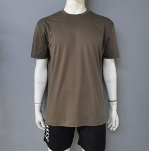 Custom <b>Tshirts</b> <b>Men</b> Plain logo Boxy loose fit t Shirt Street wear Oversized Rib Crew neck 100% cotton T-shirt for <b>men</b> - Product Image 1