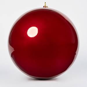 Adornos Navideños de Plástico Rojo, Bolas de 40cm de Diámetro y Adornos para Árboles, Hechos a Máquina - Product Image 3