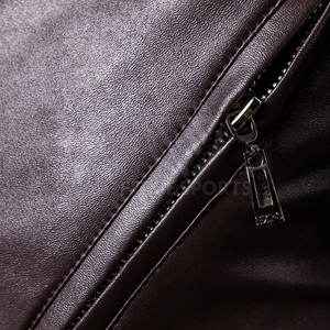 Venta al por mayor Chaqueta de cuero de talla grande Uso al aire libre Chaqueta de cuero de cuello alto Hombres Chaqueta de cuero de invierno - Product Image 3