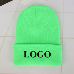 Bonnet en acrylique 100% personnalisé, accessoire d'hiver tricoté chaud de haute qualité, broderie de logo, unisexe pour adultes bébés, style sportif - Product Image 2