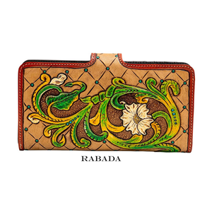 กระเป๋าคลัทช์หนังวัวสามพับทำมือสำหรับงานช่างและแกะสลัก - Product Image 2