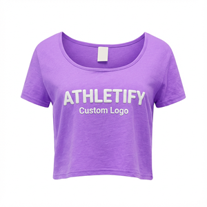 <b>Women</b> Casual Loose <b>T</b>-<b>shirt</b> <b>Scoop</b> <b>Neck</b> Cotton Tee for Relaxed Fit and Comfortable Summer Outfits. - Product Image 1