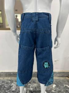 Alta calidad Alphatek Baggy Jorts con impresión láser Diseño personalizado Pantalones vaqueros holgados de pierna ancha Pantalones vaqueros personalizados de cintura alta - Product Image 6