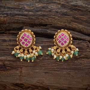 Pendientes Colgantes Estilo Candelabro Antiguo, Modernos con Patrón Floral Religioso, Aleación de Zinc con Zirconia y Perla Principal, Ideales para Bodas y Fiestas - Product Image 1