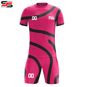 Fabrication en usine, couleur personnalisée, uniforme de football de haute qualité 100% polyester pour adulte, respirant, séchage rapide, logo personnalisé - Product Image 5