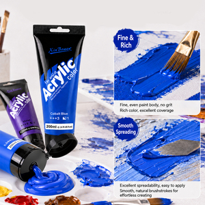Peinture acrylique de qualité XIn Bowen 120 ml, fournitures d'art pour la peinture acrylique, peinture artistique multicolores - Product Image 4