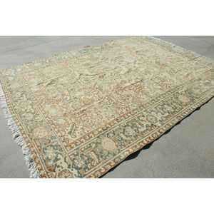 พรมขนาด 7.5x10.3 ฟุต, พรมวินเทจตุรกี, พรมลายจุดสีน้ำตาล - Product Image 3