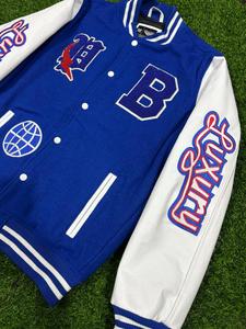 Chaqueta universitaria de talla grande personalizable, conjunto de ropa deportiva de invierno Letterman, técnica impresa transpirable, temporada de verano - Product Image 1