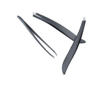 Pince à épiler pour extensions de sourcils, or rose, acier inoxydable, épilation des poils des sourcils, pince à épiler inclinée pour la beauté - Product Image 6