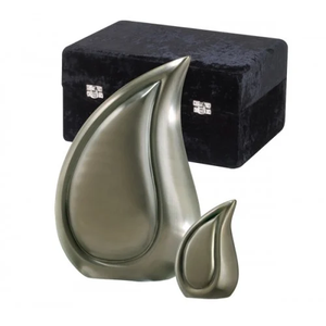 Urnas decorativas de diseño clásico, urnas de gota de cremación de Metal hechas a mano, recuerdo funerario, urnas funerarias de cenizas humanas para adultos - Product Image 4