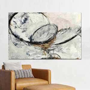 Art mural abstrait moderne en verre : toile imprimée pour la décoration de la maison, toile enveloppée 1P - Product Image 1