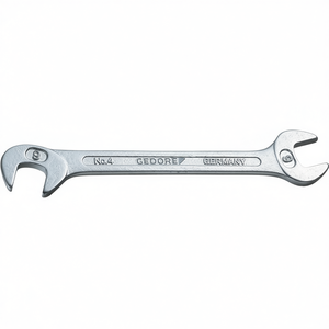 GEDORE Chrome-Plated Double Open-End Wrench 8 4.5 mm Length 69 mm Shop <b>Tool</b> - Product Image 3
