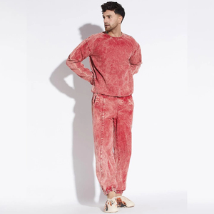 Chándal con capucha de lana pesada personalizable OEM, chándal XL de algodón liso con cintura elástica, chándal con estampado de logotipo activo para invierno - Product Image 2