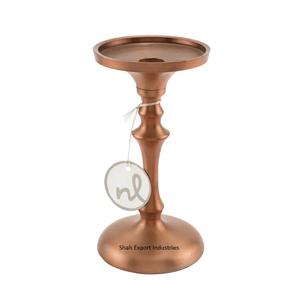 Living Room Corner Decorative <b>Pillar</b> <b>Candle</b> Holders Copper Finished Stylish Metal <b>Candle</b> Stand With Good Quality - Product Image 4