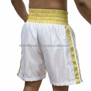 กางเกงขาสั้นกีฬา Thread Feathers รุ่นยูนิเซ็กซ์ สไตล์เรโทร ระบายอากาศได้ดี แห้งเร็ว เหมาะสำหรับคิกบ็อกซิ่ง บราซิลเลียนยิวยิตสู พร้อมโลโก้ด้านหน้า ชุดสำหรับศิลปะการต่อสู้ มวยไทย - Product Image 2