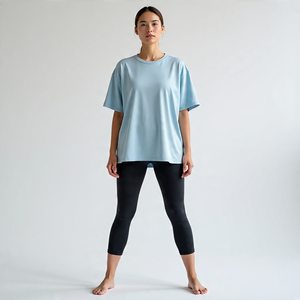 Cycling T Shirts and Shorts Sets <b>Jogging</b> Running Wear Slim Fit Summer Crew Neck Tee Shirts Yoga Shorts Two Piece Set Ladies - Product Image 5