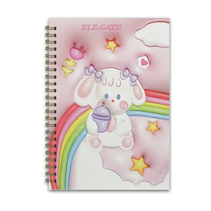 Quaderno a Spirale Formato A4, 80 Fogli a Righe, Copertina in Carta B5, con Carta per Disegno e Pittura, Rilegatura a Spirale, Ideale come Regalo - Product Image 1