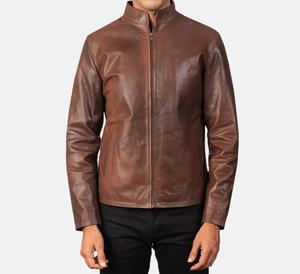 High Selling Men Leather <b>Jacket</b> Real Cow Leather Vintage Biker Style Warm <b>Lined</b> Zipper Winter Genuine Leather <b>Jacket</b> - Product Image 4