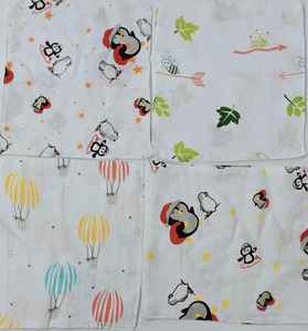 Wipe Wash <b>Clothes</b> 100 Percent Cotton Muslin Printed Baby Essential Soft Gentle Absorbent 700-899 GSM Fabric for Newborn <b>Cleaning</b> - Product Image 4