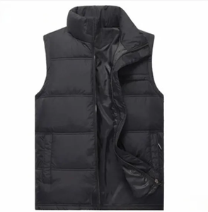 Chaleco cortavientos impermeable OEM personalizado para hombre, diseño de moda, logotipo personalizado, bolsillos con cremallera, chaleco de tela transpirable - Product Image 5