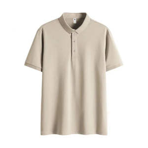 Calidad 220 gramos poliéster/algodón liso teñido hombres Polo ligero transpirable de talla grande patrón de logotipo sólido Ajuste de gran tamaño caliente - Product Image 5