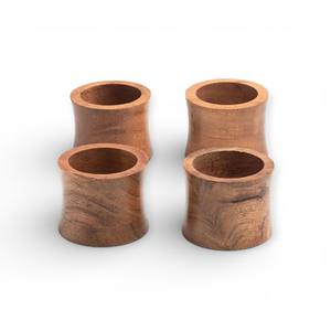 Decorative Wooden Napkin Rings Set for Festive Dining and <b>Special</b> Occasions For Elegant Table Decoration - Product Image 3