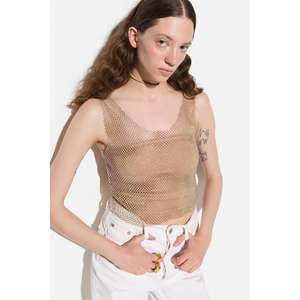 Top Corto Brillante con Pedrería - Product Image 2