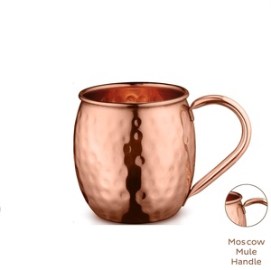 Juego de 4 tazas de mula de Moscú con 4 pajitas, 1 vaso de chupito, tazas de cobre puro, grandes, 16 oz, aptas para alimentos para fiestas en casa, regalos de Navidad - Product Image 6