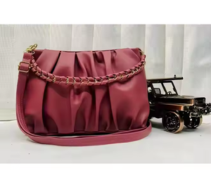 Bolso de Mano Tipo Bandolera de Piel Sintética Ligero para Mujer con Cierre de Cremallera, Gran Capacidad, Dos Correas Duraderas para Uso Casual en la Oficina, India - Product Image 5