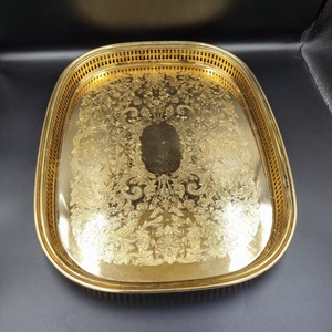 Premium Quality Handcrafted Iron Serving <b>Tray</b> for <b>Kitchen</b> for Home or Hotel Use - Product Image 4