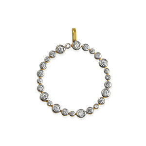 เครื่องประดับสุดหรูชุบทอง925เงินสเตอร์ลิงสร้อยคอจี้อัญมณี CZ เครื่องประดับของขวัญ - Product Image 1