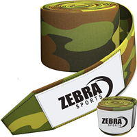 Bandes de boxe personnalisées en polyester et coton respirant, imprimées, avec logo personnalisé, pour l'entraînement MMA et la protection des poignets SPORTS