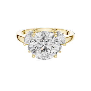 Bague à trois pierres en diamant de laboratoire 3,88 CT pour femmes, clarté VVS-VS EF, or 18 carats, 14 carats, 10 carats et argent 925, rose, jaune, blanc - Product Image 3