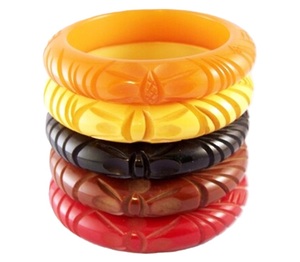 Women and Girls' Latest Angel Style Flower Resin Bangles for Party Wear Available in Bulk Quantity at Best Price - Product Image 1