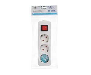 Base multi-presa senza fili a 3 prese Mega Series con interruttore (GSC 0800276) - Product Image 2