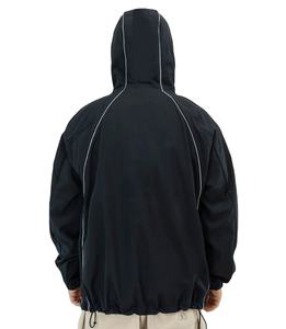 Chaqueta Cortavientos Softshell con Acabado Negro Mate, Resistente al Agua, Transpirable, 5 Bolsillos, Chaqueta Cortavientos de Poliéster Cálida y Resistente al Viento - Product Image 3