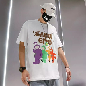 T-shirt en relief avec logo personnalisé pour hommes Meilleure qualité Séchage rapide Élégant Imprimé en 3D Design vierge avec bouffée numérique Prix de gros - Product Image 3