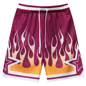 Shorts de sport décontractés unisexe en maille 100 % polyester double couche de haute qualité pour sublimation, personnalisables pour le basketball et l'entraînement rapide à la salle de sport - Product Image 6