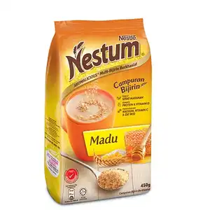 Nestum所有家庭3合1速溶谷物牛奶饮料和1包雀巢谷物零食捆绑Milo或Koko Krunch或Honey Star 30 G
