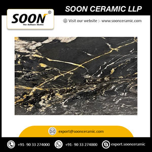 Losa de mármol dorado negro de Alaska de lujo, superficie pulida y Lisa para encimeras de cocina, mármol de piedra Natural - Product Image 6